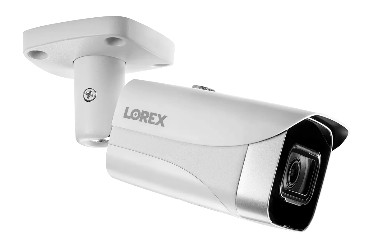 Lorex Fusion 4K (16 Camera Capable) 3TB Wired NVR System with 12 IP Bullet Cameras, 2K Video Doorbell, One 1080P Floodlight and Smart Sensor Kit