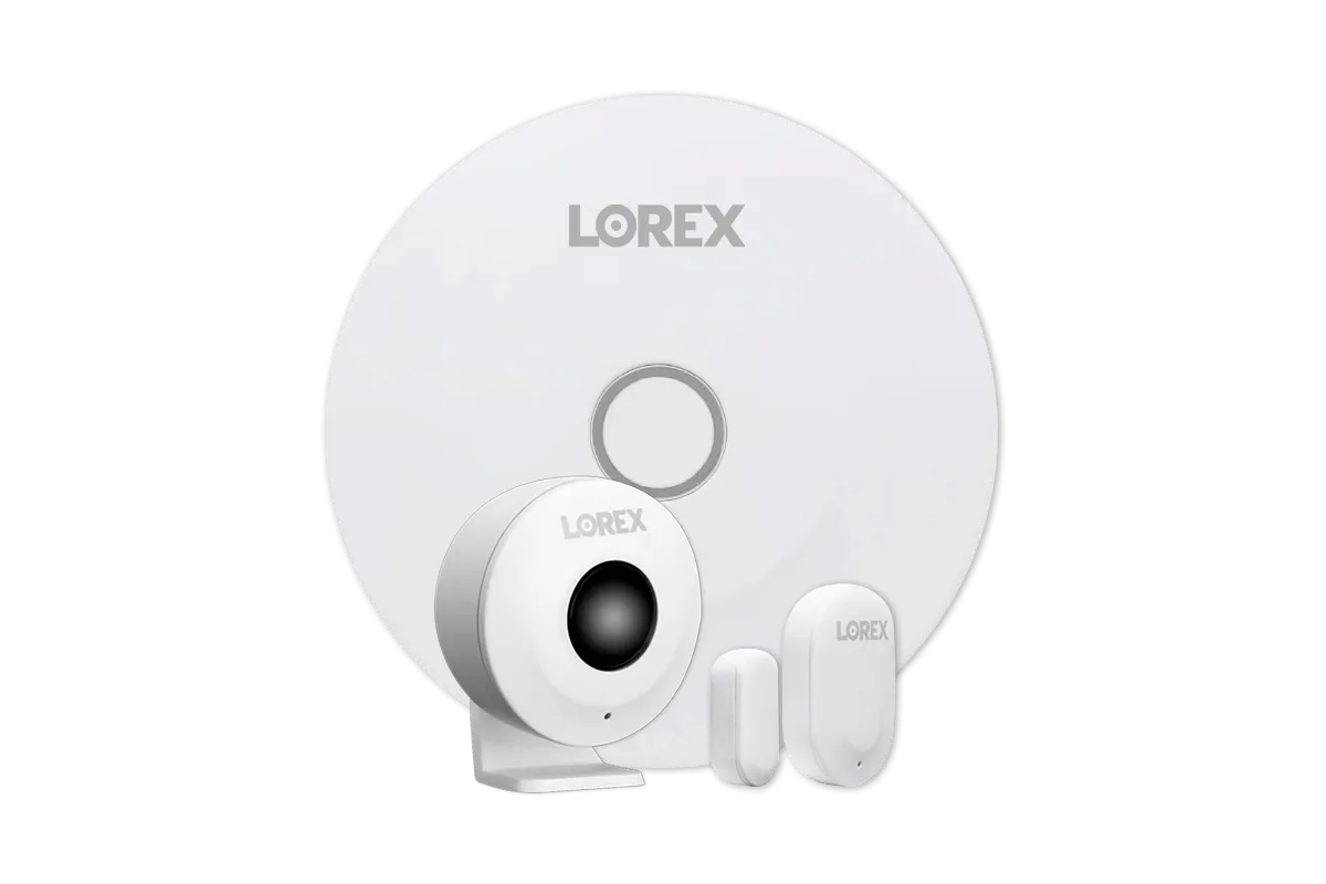 Lorex Fusion 4K (16 Camera Capable) 3TB Wired NVR System with 12 IP Bullet Cameras, 2K Video Doorbell, One 1080P Floodlight and Smart Sensor Kit