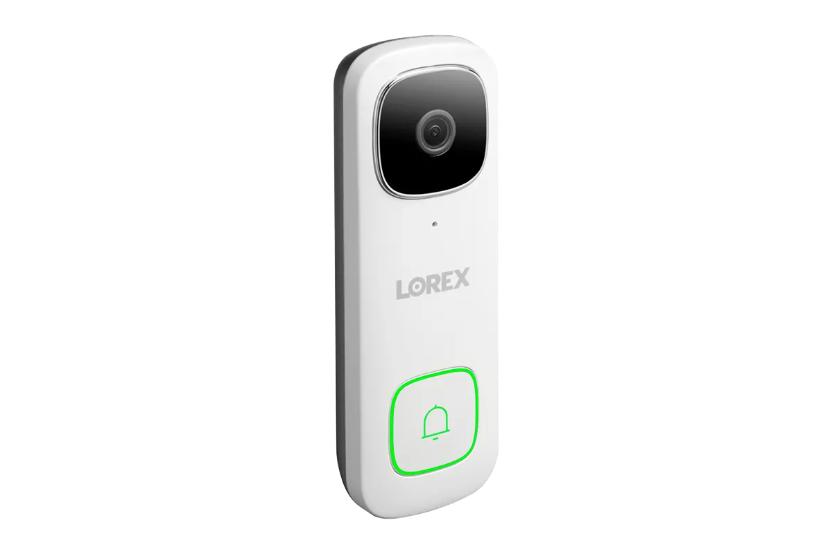 Lorex Smart Home Security Center with 4 Outdoor Wi-Fi Cameras, 2K Video Doorbell and 3 Sensors