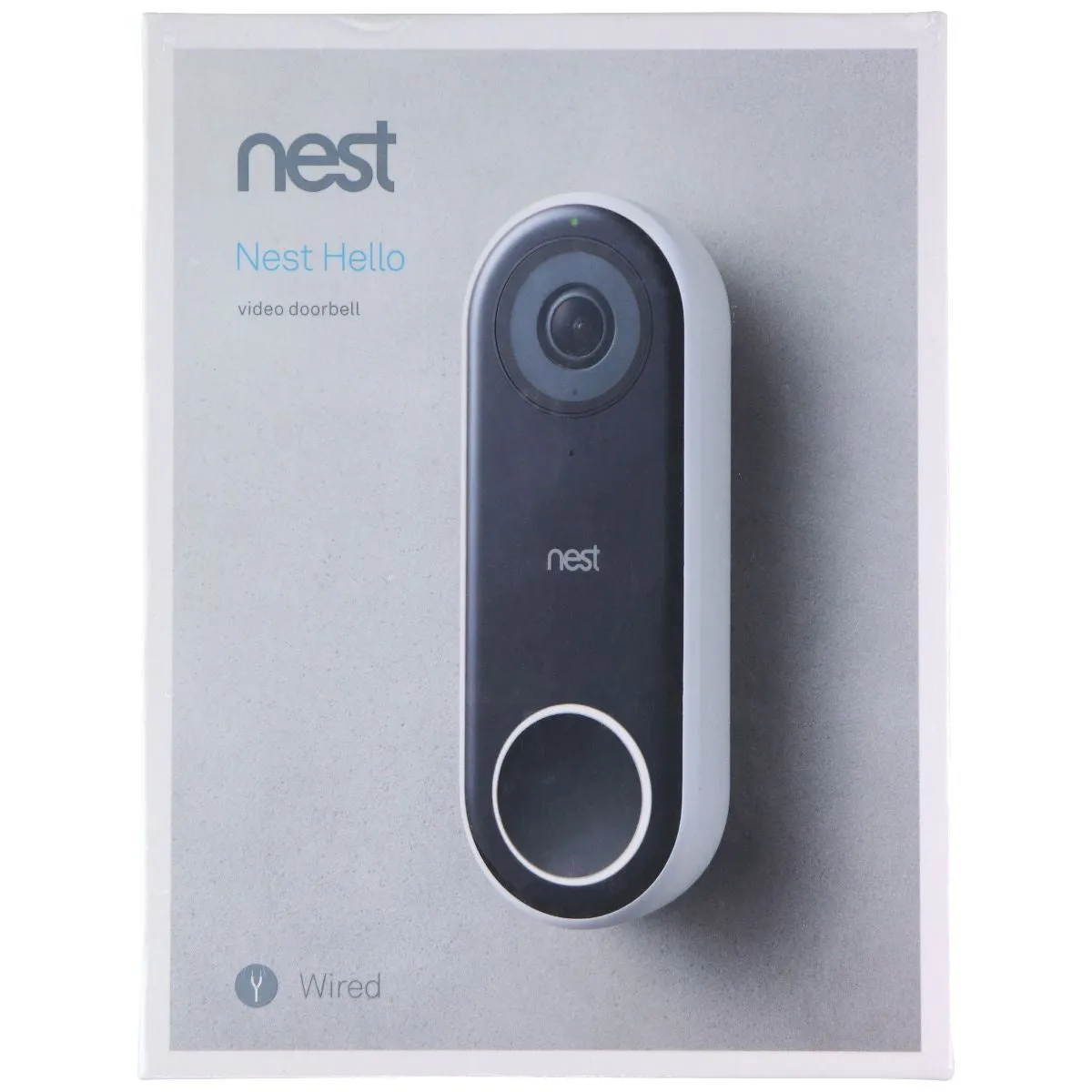 Nest Hello Smart Wi-Fi Video Doorbell - White/Black (NC5100US)