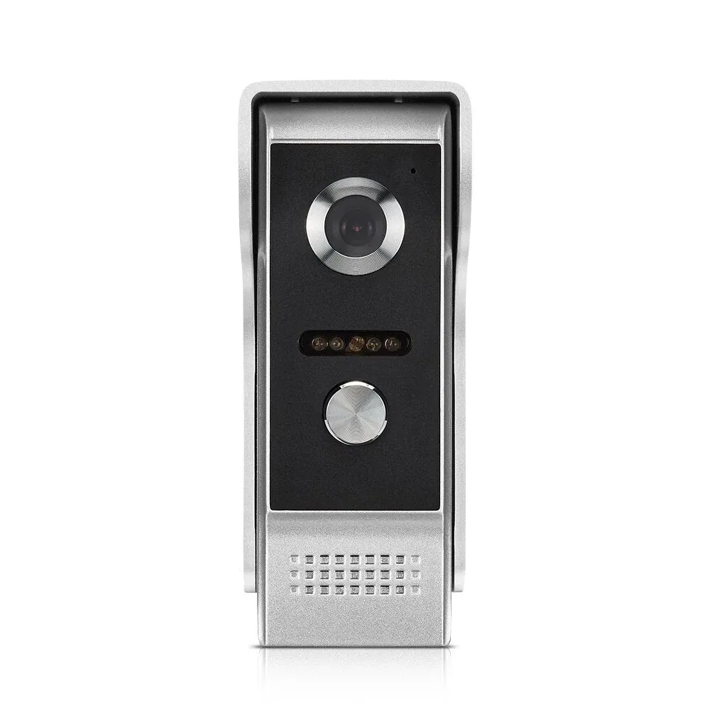 New 9 Inch Video Door Phone System Wired Video Intercom Video Doorbell Alloy IR Camera Remote Unlock 1 Doorbell with 2 Monitor