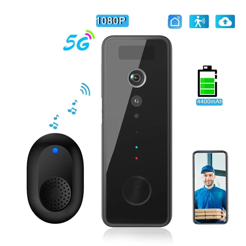 NEW Wireless 1080P Video Dual Band  Doorbell - 5G & 2.4G Wifi