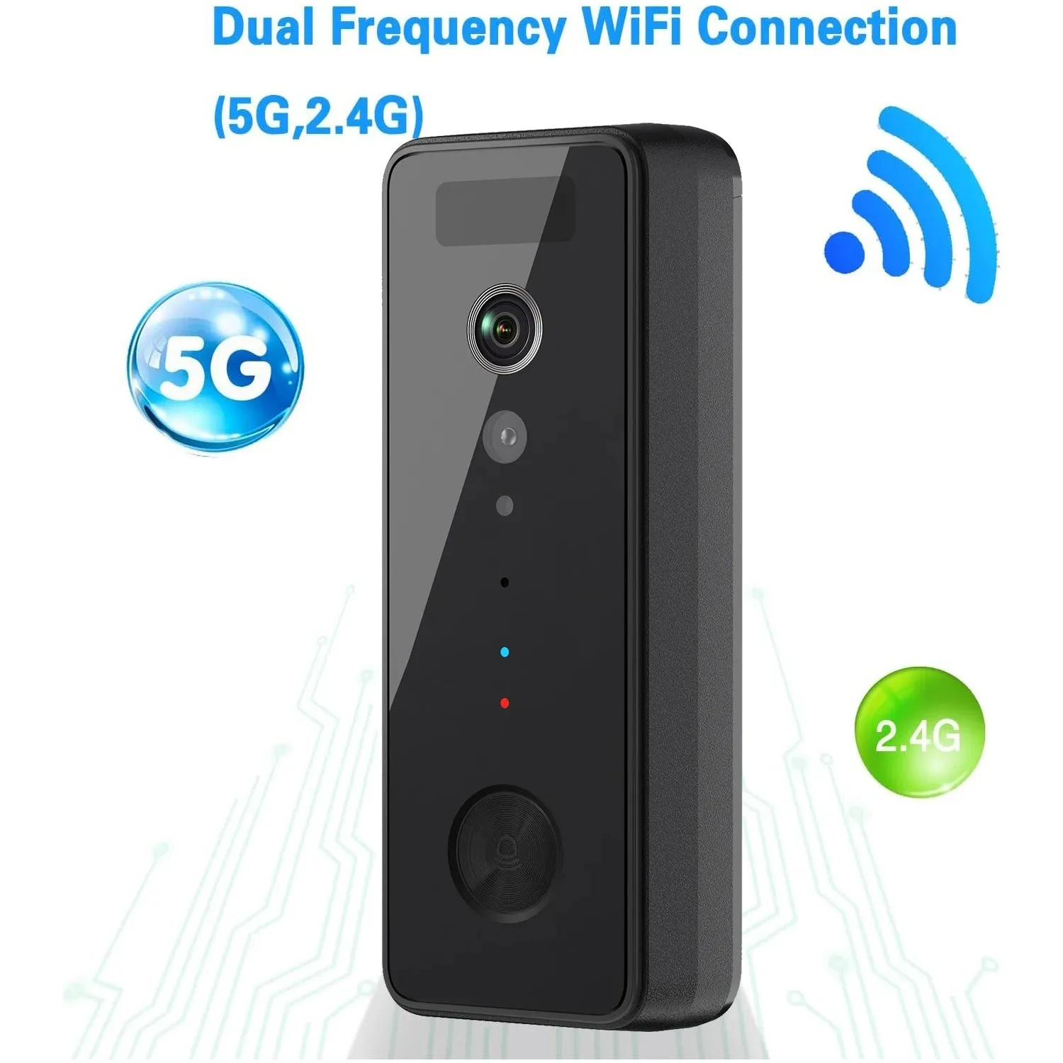 NEW Wireless 1080P Video Dual Band  Doorbell - 5G & 2.4G Wifi