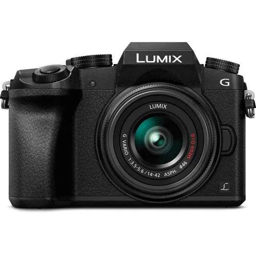 Panasonic LUMIX G7 Mirrorless Camera with 14-42mm Lens [Black]