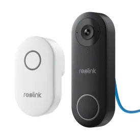 Reolink D340p - 5Mp Wired Video Doorbell With Chime, Poe, Person Detection, Two-Way Audio, Works With Nvrs, White