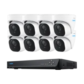 Reolink RLK16-800D8 16-Channel 4K PoE NVR Security Camera Kit | Person/Vehicle Detection, 4TB HDD Included (Up to 12TB HDD), IP67 Cameras