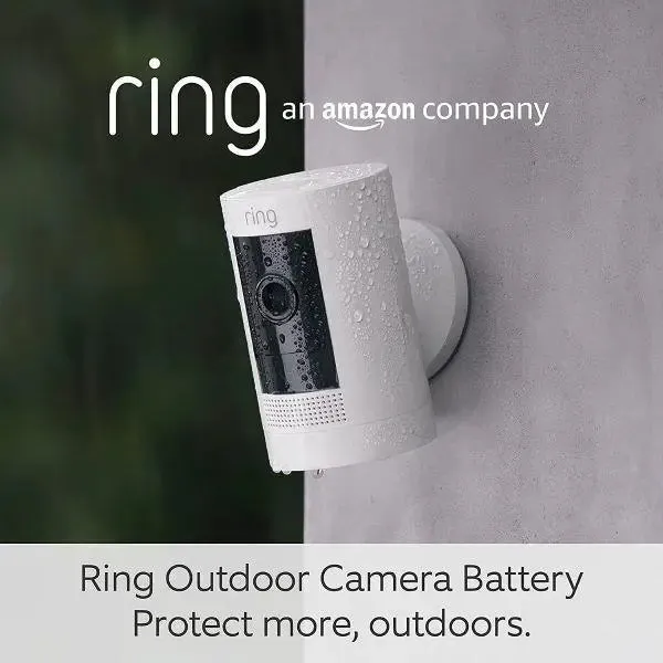 Ring Outdoor Camera Battery Stick Up Cam / Plug In HD Security Camera