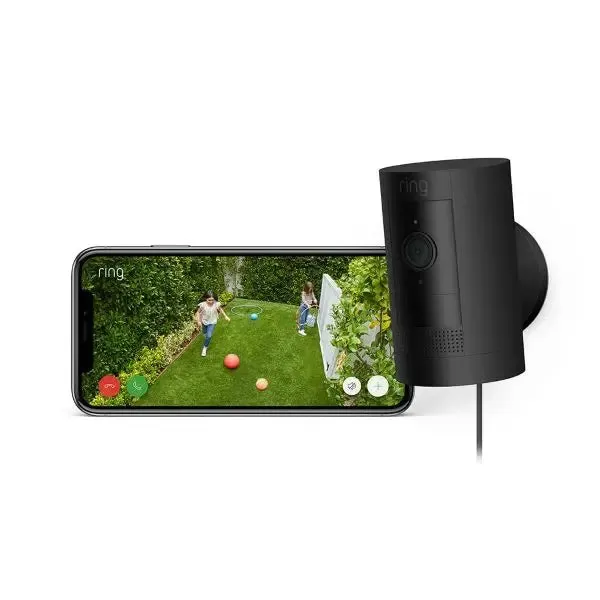 Ring Outdoor Camera Battery Stick Up Cam / Plug In HD Security Camera