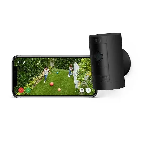 Ring Outdoor Camera Battery Stick Up Cam / Plug In HD Security Camera