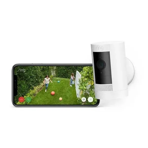 Ring Outdoor Camera Battery Stick Up Cam / Plug In HD Security Camera