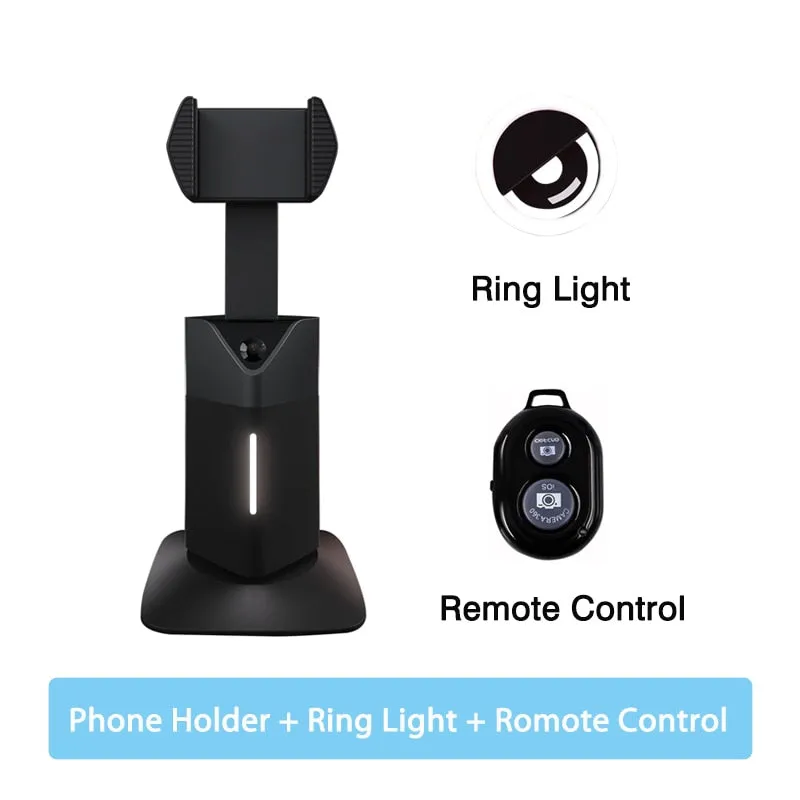 Selfie Tracking Motion Tracking Phone Holder - 360° Rotation