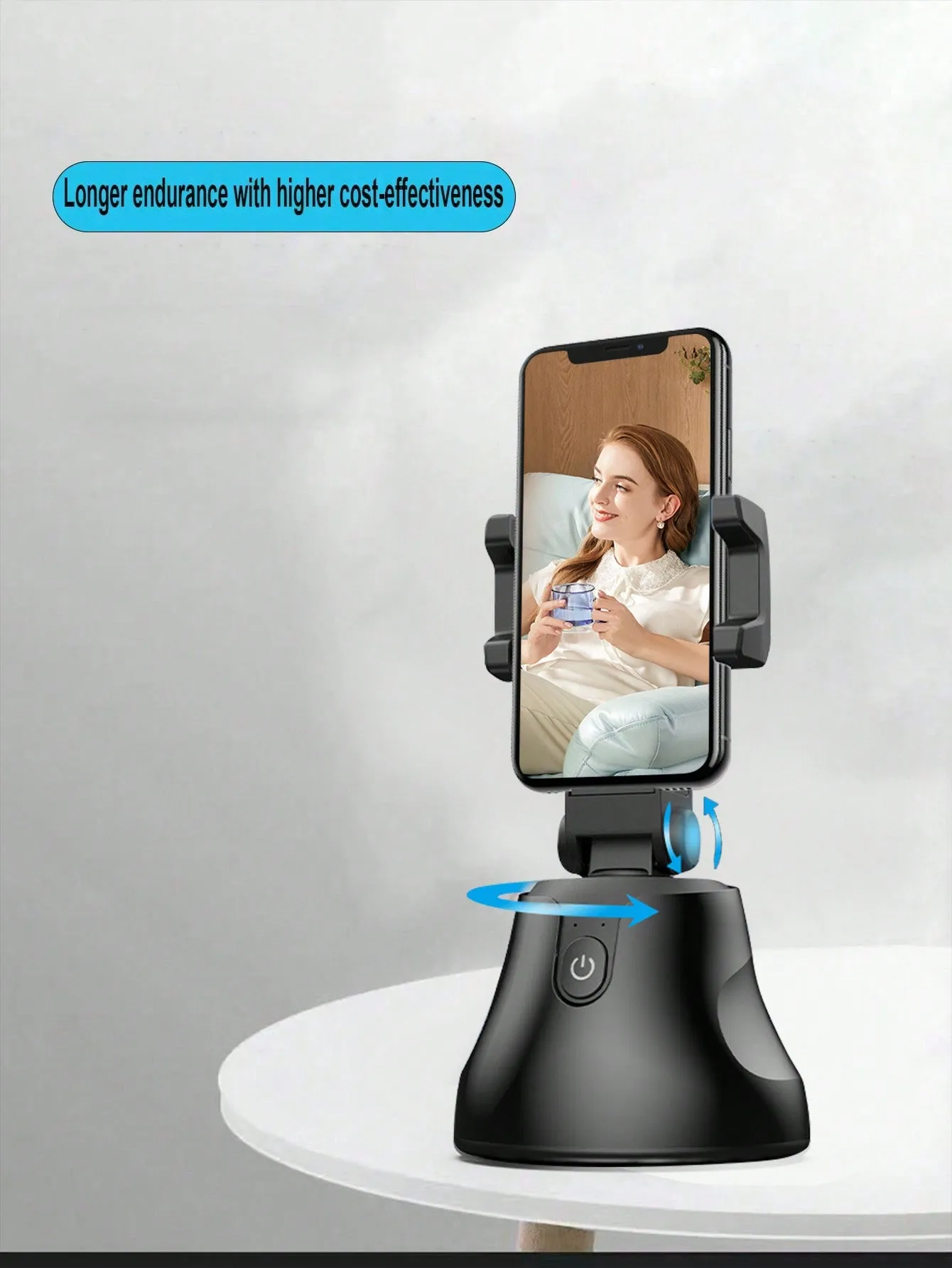 Smart 360° Auto-Tracking Camera Stand for Live Streaming and Mobile Phones