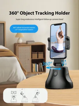 Smart 360° Auto-Tracking Camera Stand for Live Streaming and Mobile Phones