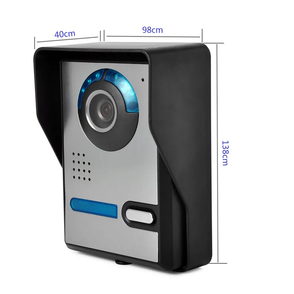 Smart Home Wifi Wired Video Door Phone Intercom Doorbell With Remote Control Unlock Door Waterproof Frame 6 Languages Tuya App