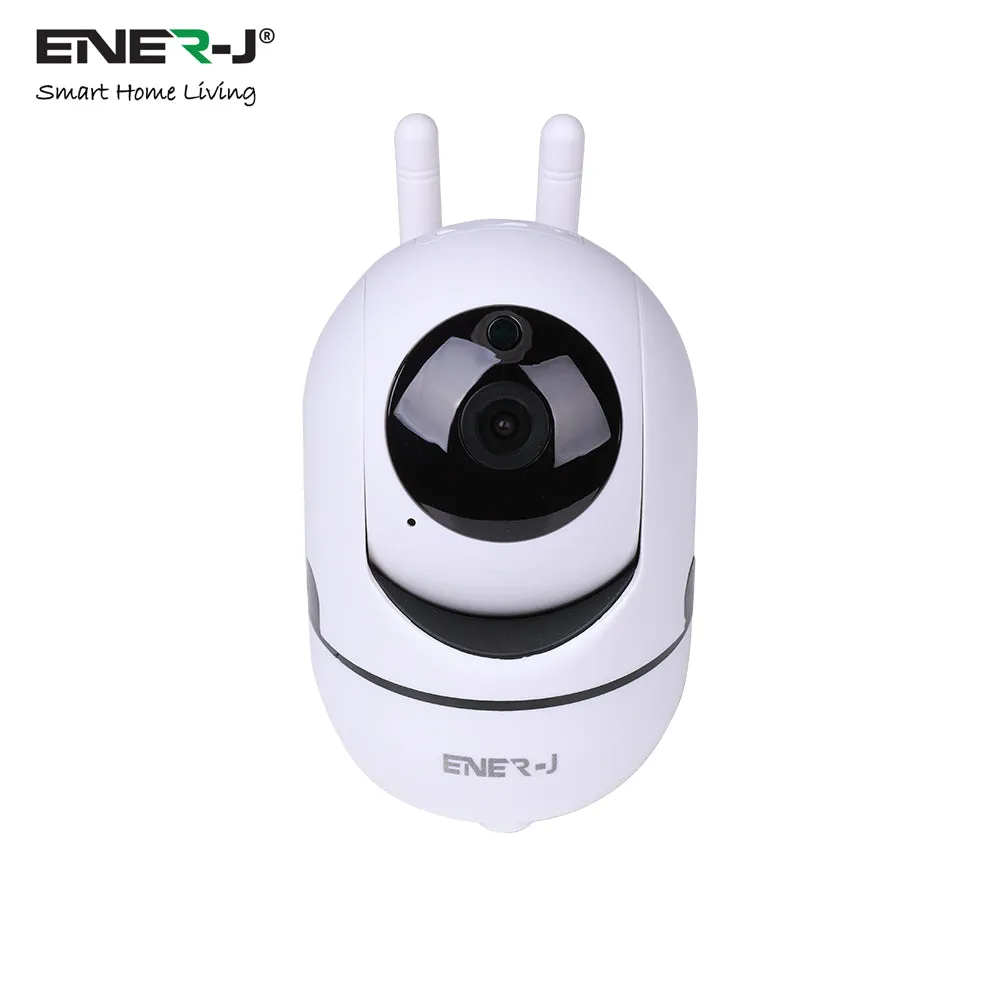 Smart Wireless Indoor IP Security Camera, Auto Tracker, Motion Sensor, Night Vision, 360 Degree Pan Tilt Zoom Two Way Audio, Cloud Storage