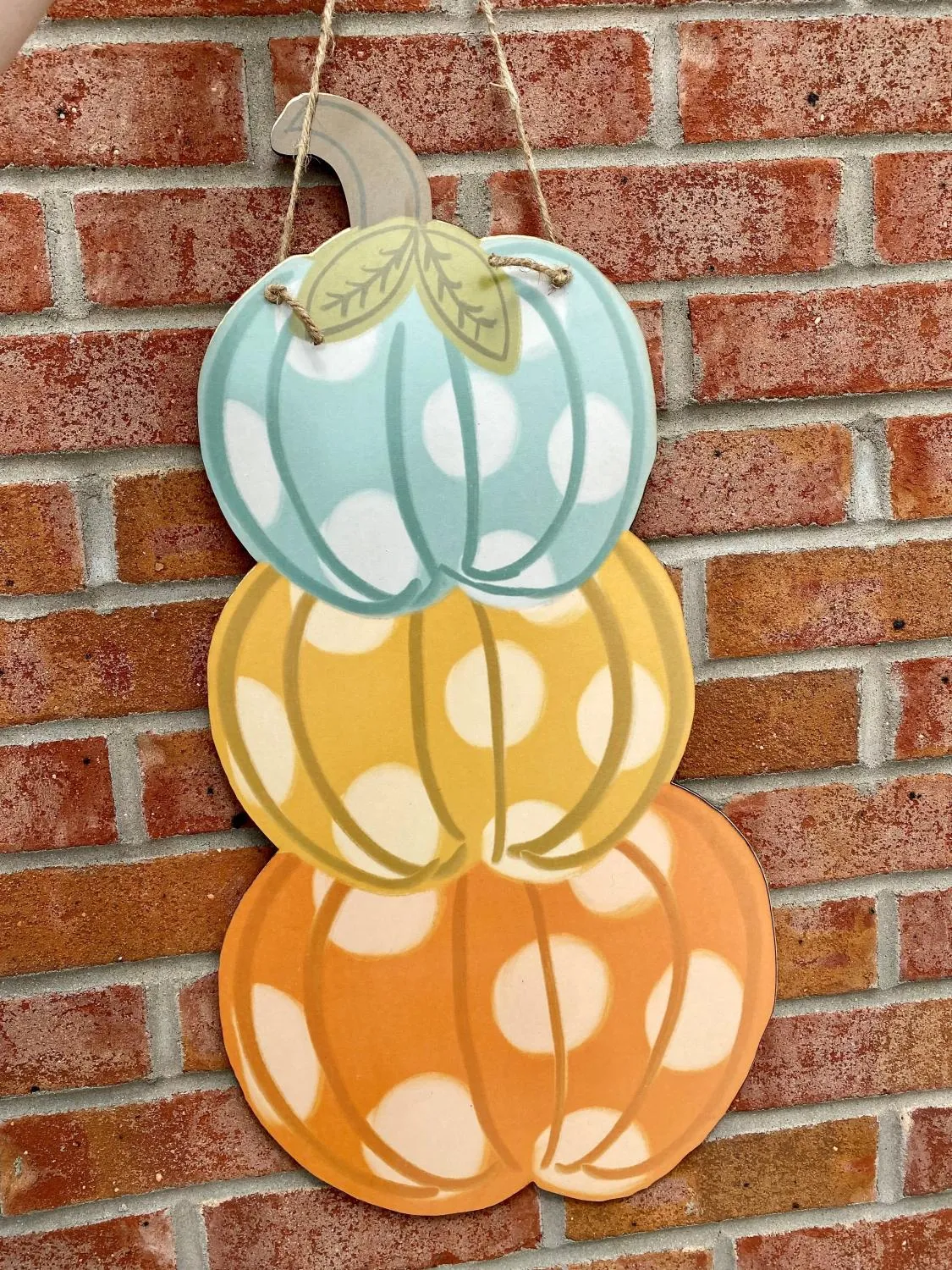 Stacked Pumpkin Door Hanger