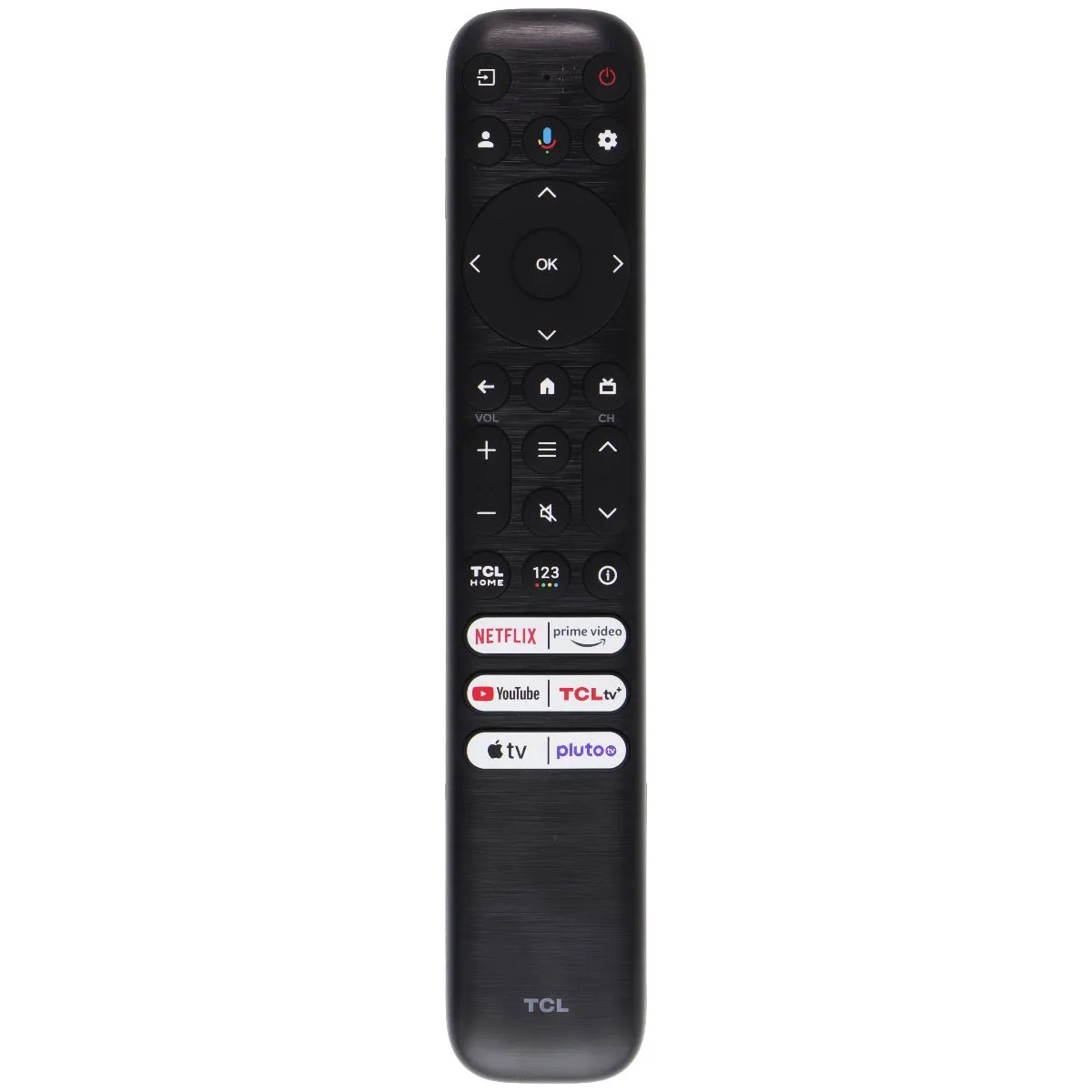 TCL Remote Control (RC923/FMB2) Netflix/Prime/YouTube/TCLtv/AppleTV/PlutoTV