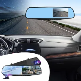 timeless PRETXORVE Dash Cam, Rear View Mirror Driving Recorder lens 4.19-inch Car Monitoring 1080P Front and Rear Recording Recorder