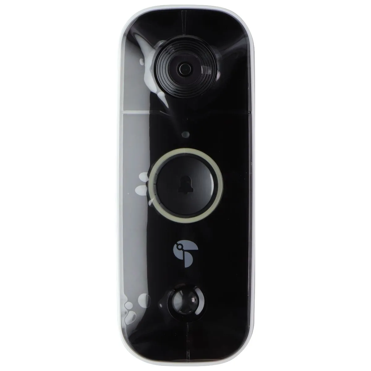 Toucan Wireless and Waterproof Live Feed Video Doorbell with Chime - White/Black