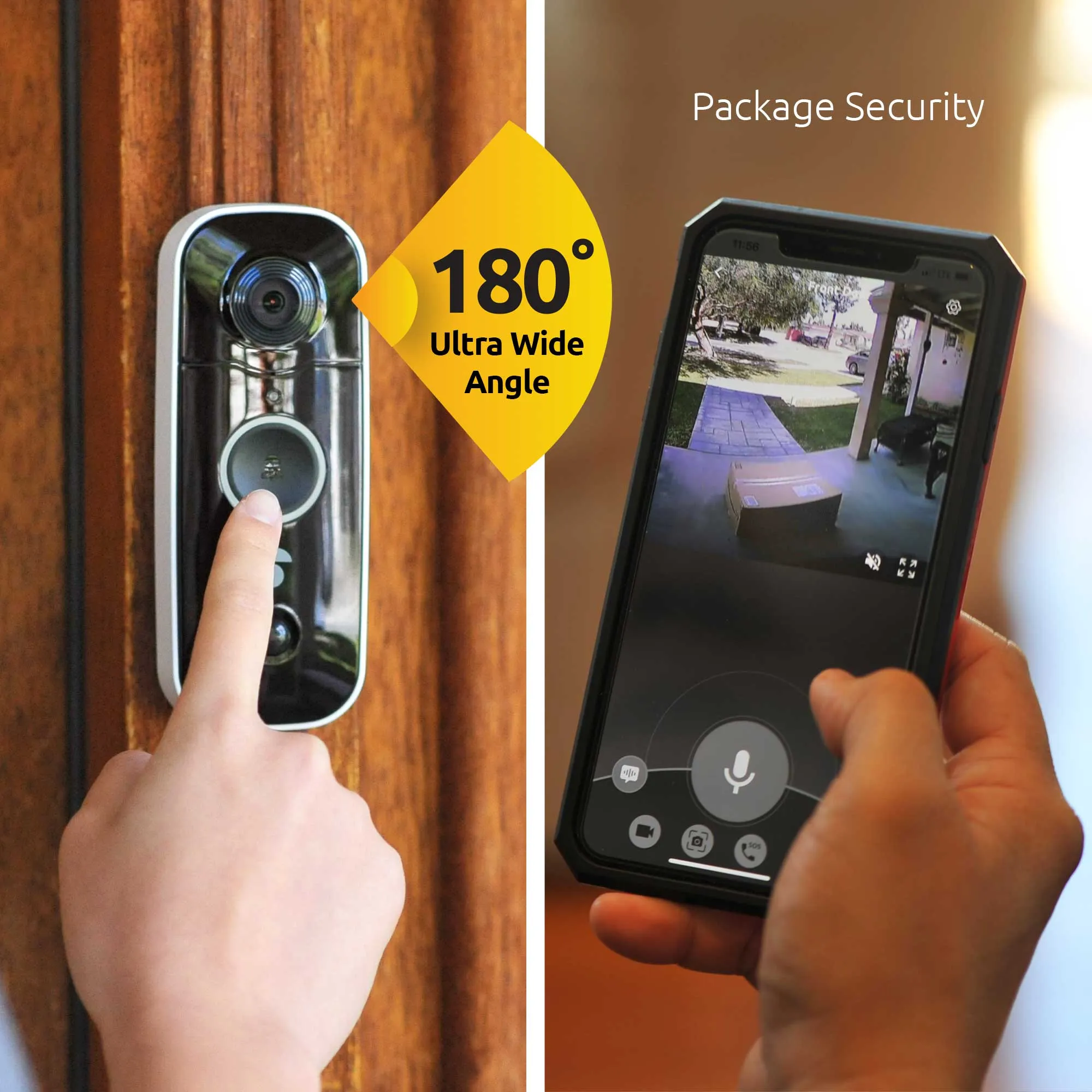 Toucan Wireless Security Camera PRO 2-Pack and Wireless Video Doorbell Bundle