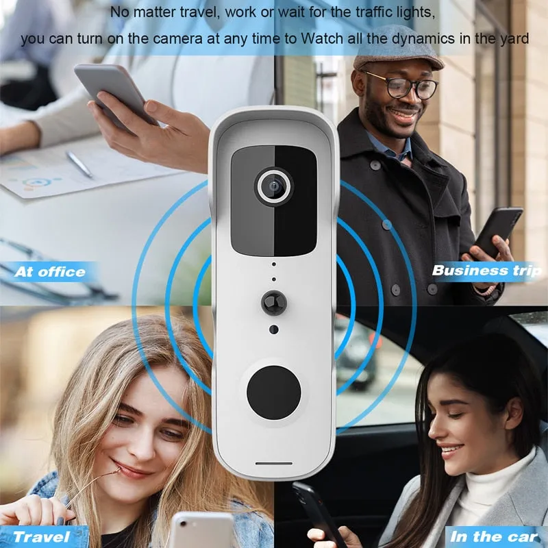 Tuya Smart Wireless Video Doorbell Digital Visual Intercom WIFI Door Bell Waterproof Electronic Doorman Home Security Camera