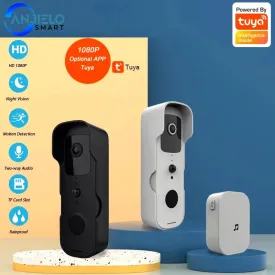 Tuya Smart Wireless Video Doorbell Digital Visual Intercom WIFI Door Bell Waterproof Electronic Doorman Home Security Camera