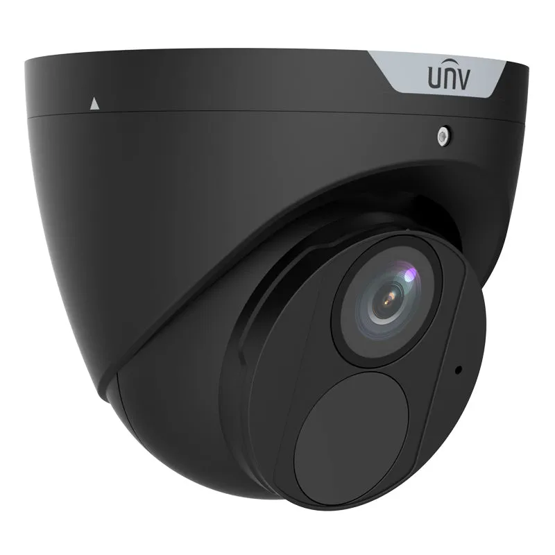 UNIVIEW IPC3614SB-ADF28KM-I0-BK: 4MP LightHunter IR Fixed Eyeball Turret Camera in Black