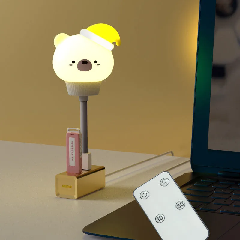 USB Bear, Rabbit, Kitten, Duckling, Children's Room, Dormitory, Breastfeeding And Feeding, Remote Control Night Light