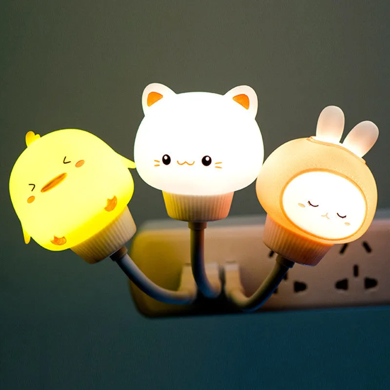 USB Bear, Rabbit, Kitten, Duckling, Children's Room, Dormitory, Breastfeeding And Feeding, Remote Control Night Light