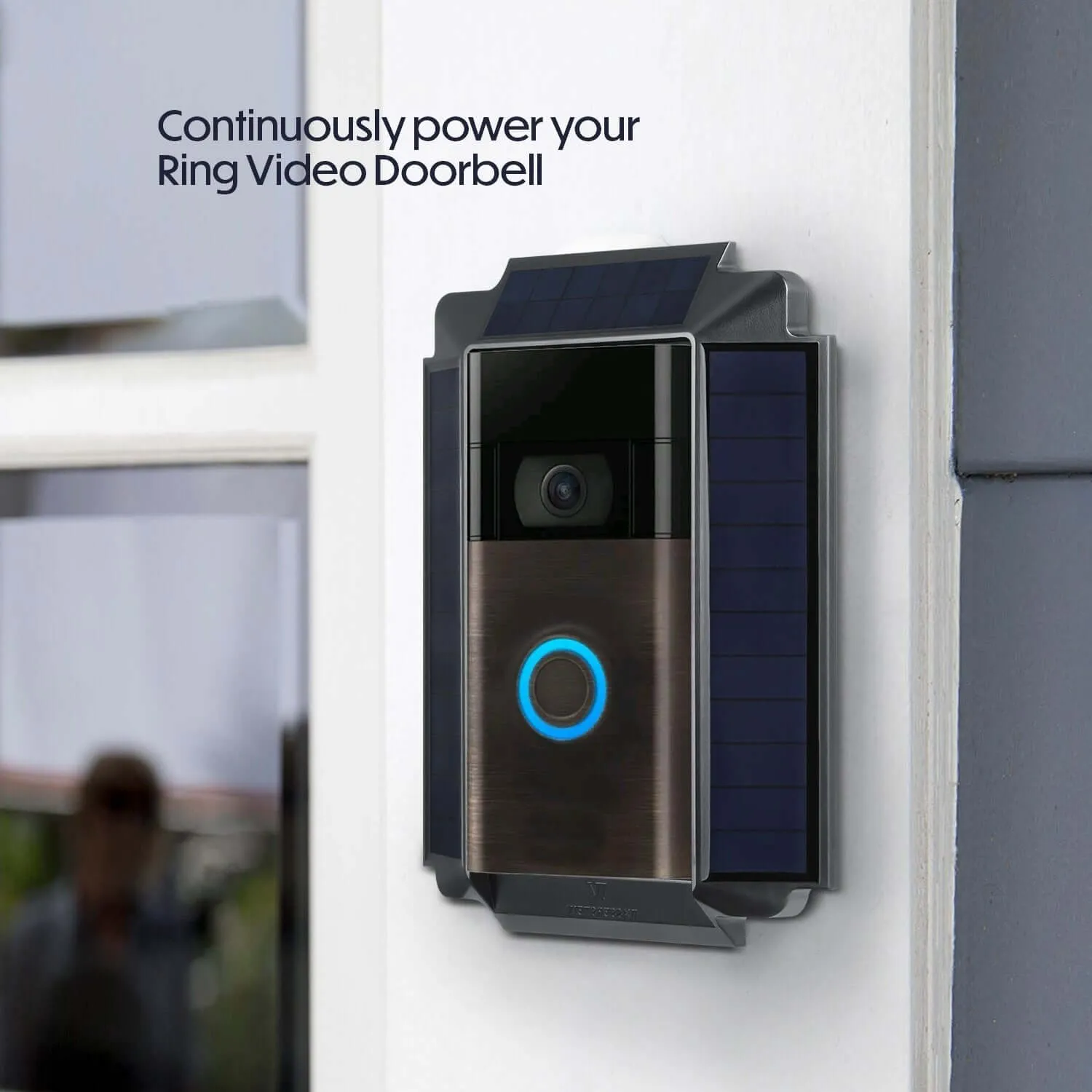 Wasserstein Solar Charger for Ring Video Doorbell (2nd Gen) | US-Engineered Solar Cells