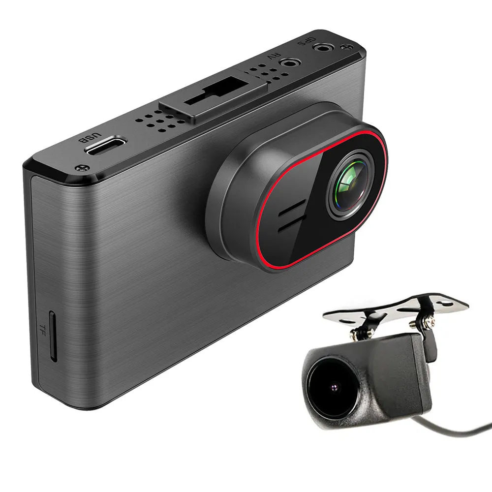 WIFI 2nd Gen 2K Dual (2) Pinnacle Touch Screen Dash Cam System