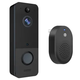 Wireless Smart Wi-Fi Video Doorbell Security Phone Door Ring Intercom Camera Two Way Audio Night Vision 720P Motion Detection Battery Operated- Electronics