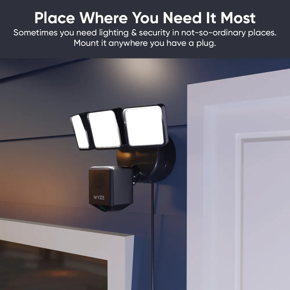 Wyze Cam Floodlight Pro   Plug-In Mount