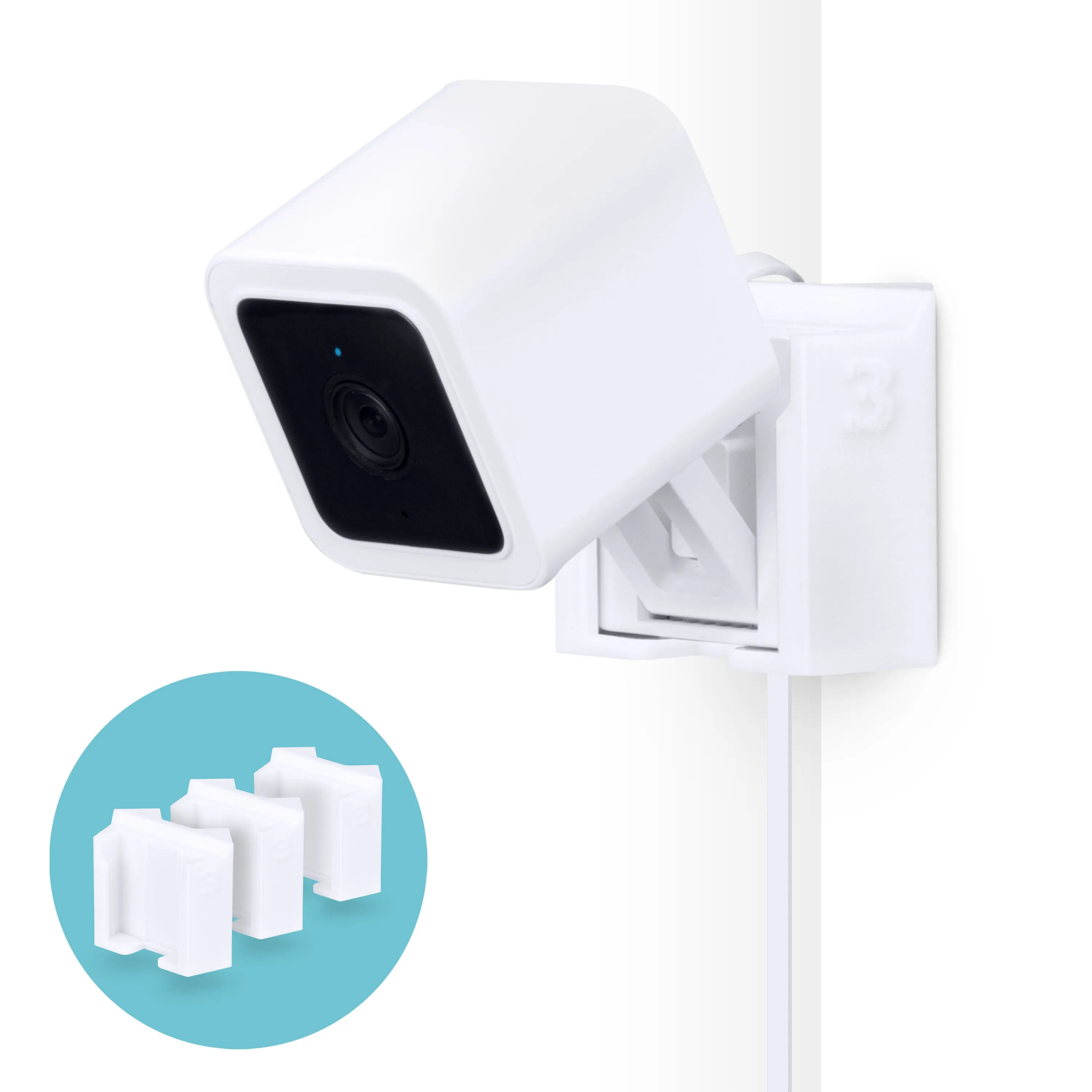 Wyze Cam V3 & V4 Corner Mount Holder - Adhesive Bracket - Easy to Install